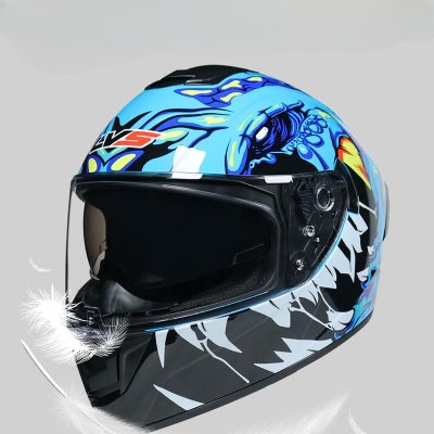 Casque de Moto - SafeRide™ - Bleu - Le Pro Moto