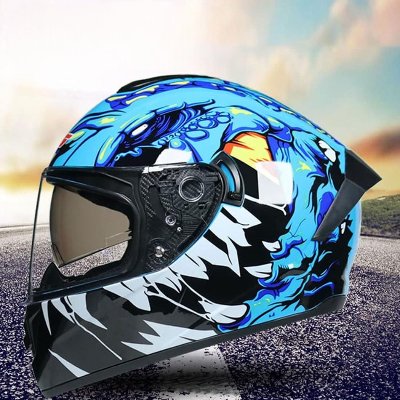 Casque de Moto - SafeRide™ - Bleu - Le Pro Moto