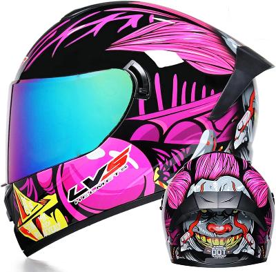 Casque de Moto - SafeRide™ - Rose - Le Pro Moto