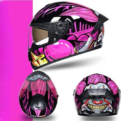 Casque de Moto - SafeRide™ - Rose - Le Pro Moto