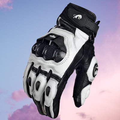 Gants de moto - RacingGloves™ - Blanc - Le Pro Moto